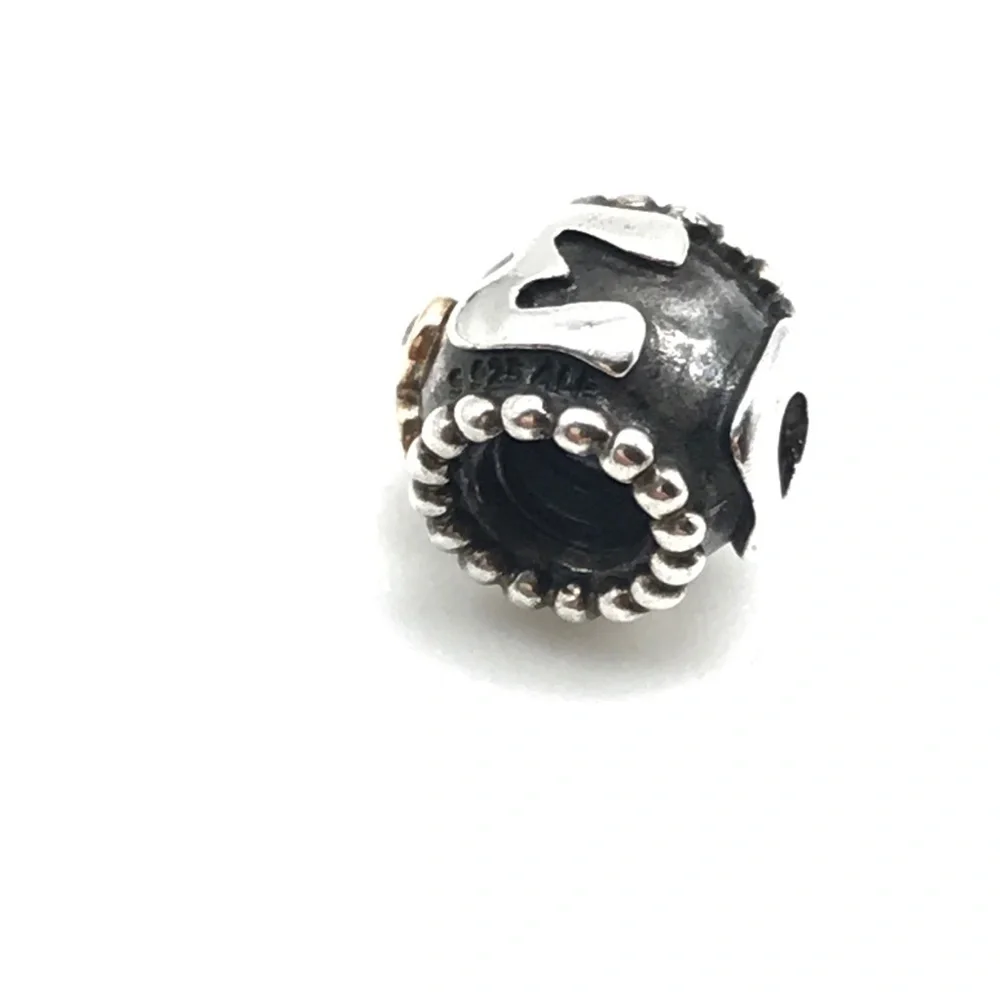 Pandora 925 14k Pink CZ Mom Charm